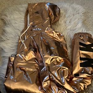 Pink Gold rain jacket
